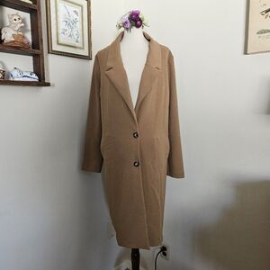 NWT Maudye Jayne Tan Long Coat
